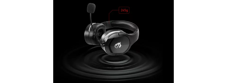 MSI IMMERSE GH20: игровая гарнитура с объемным звуком и комфортной посадкой