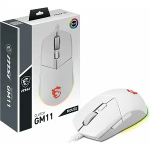 MSI Clutch GM11 White — проводная игровая мышь USB, оптическая, белая (МСИ) MSI Clutch GM11 White — проводная игровая мышь USB, оптическая, белая (МСИ)